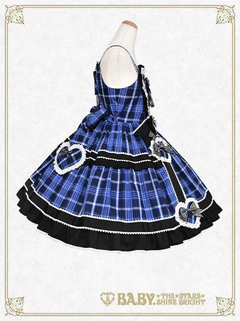 お値下げ中ベイビーザスターズシャインブライト Sweet Wing Sweet Wing Tartan Check JSK by Baby, the Stars Shine Bright