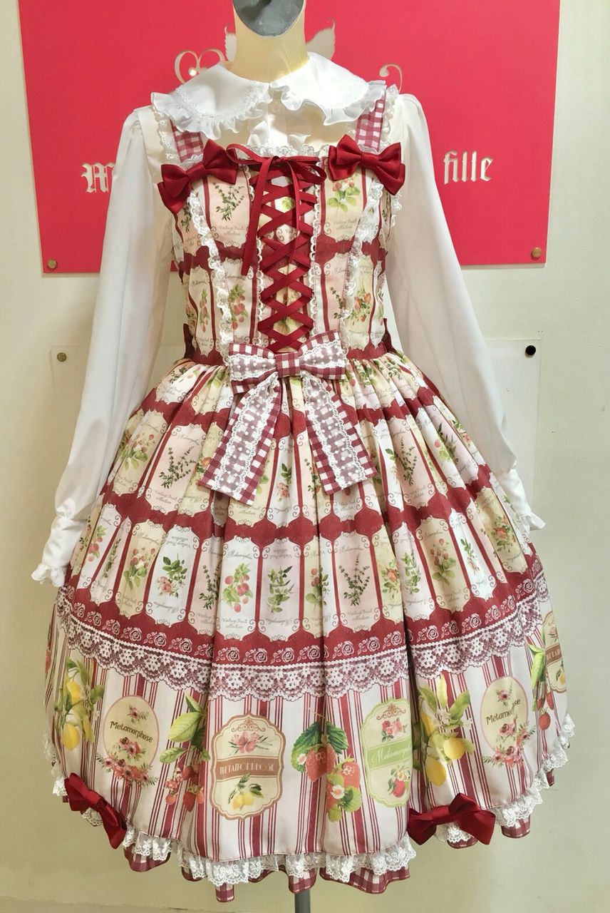 Vintage Fruit Bustle JSK by Metamorphose Temps de Fille