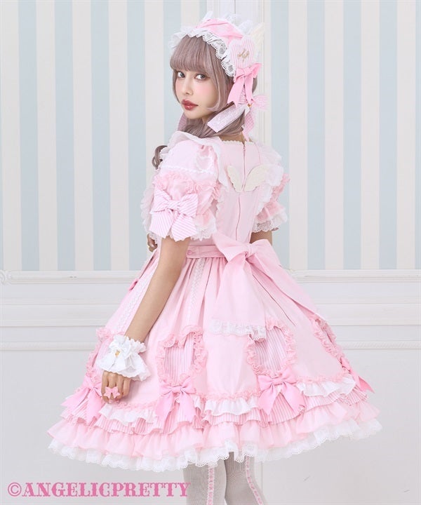 angelic pretty ふわふわWing HeartワンピースSet Fluffy Wing Heart OP Set by Angelic Pretty