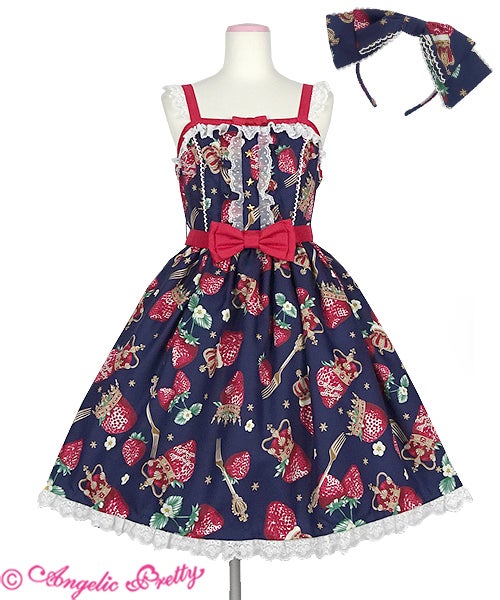 Royal Crown Berry Special JSK Set by Angelic Pretty