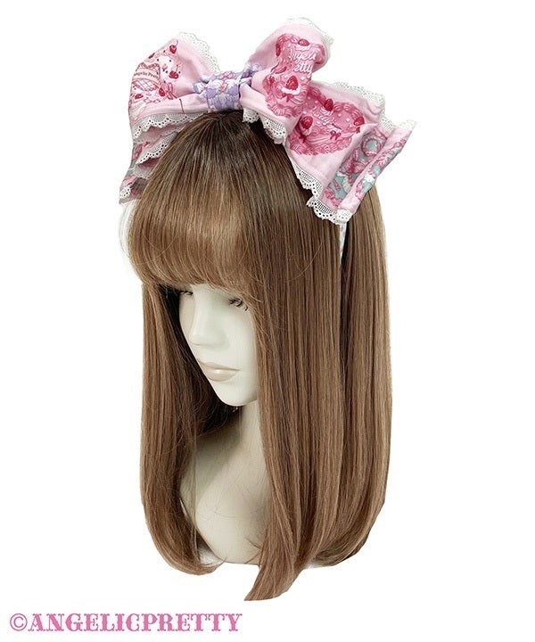 Happy Cakes Head Bow (2026) by Angelic Pretty