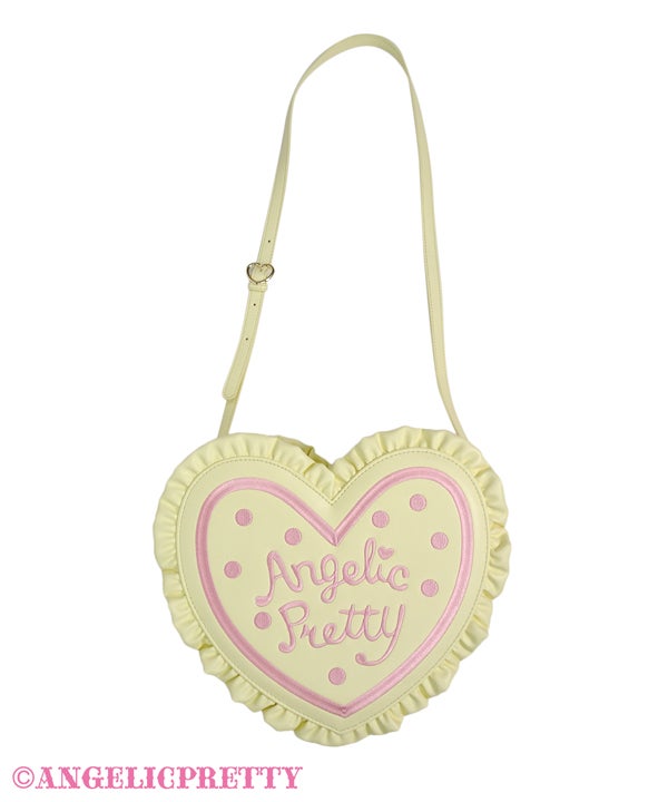Dot Logo Heart Shoulder Bag by Angelic Pretty