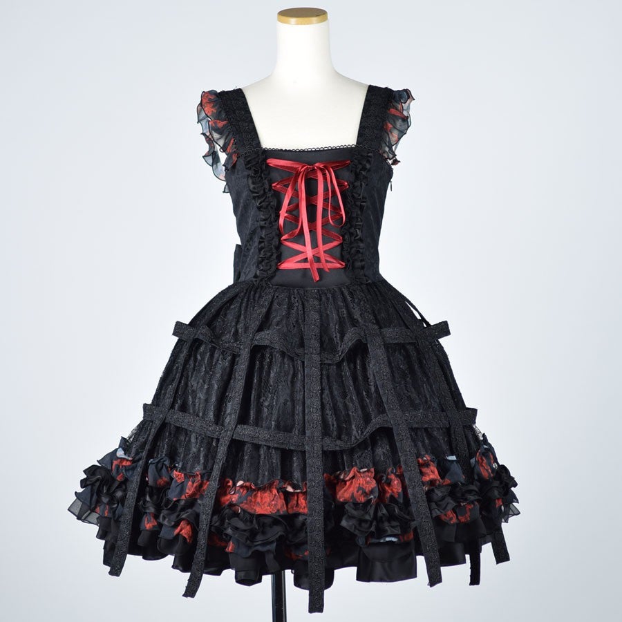 Bloody Rose Bird Cage JSK by h.NAOTO