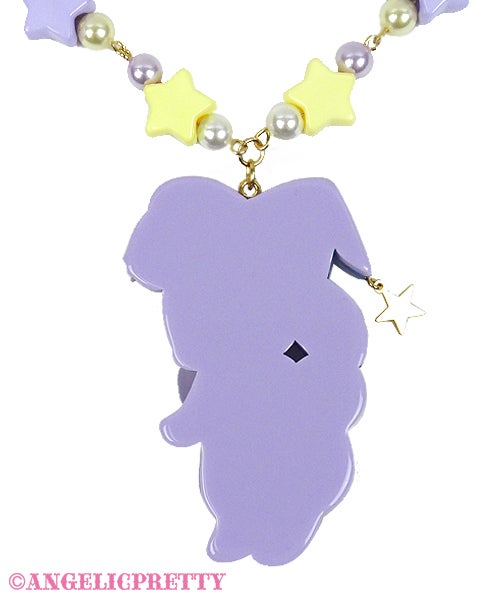 Little Witchはにかみベアーネックレス リングセット Little Witch Shy Bear Necklace by Angelic Pretty