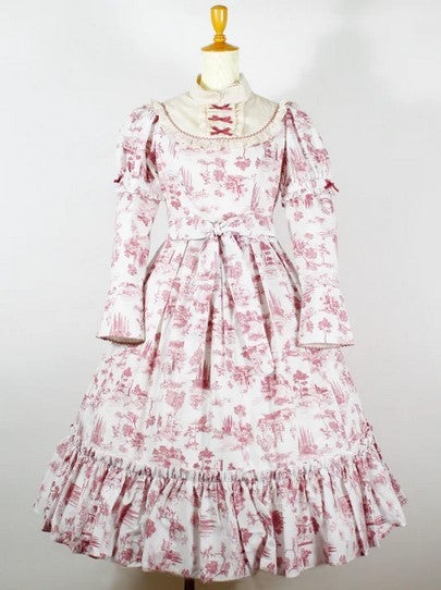 Toile de Jouy Mallory OP by Victorian Maiden