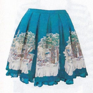 Tea Party Print Skirt (2009) by Emily Temple Cute