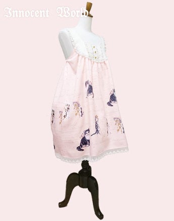 Antique Cat A Line JSK by Innocent World