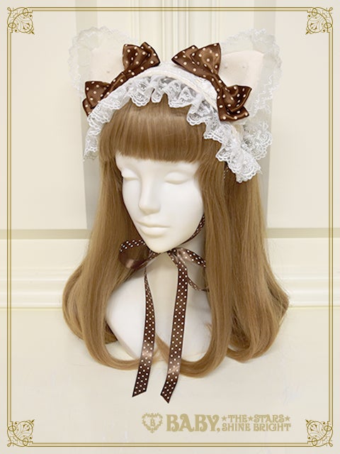 ꧁T̆̈Ĭ̈Ă̈R̆̈Ă̈꧂ページです⋈♡*。゜ Neko Kumya Dot Ribbon Headdress by Baby, the Stars Shine Bright