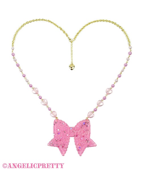 Glitter Ribbon Necklace by Angelic Pretty