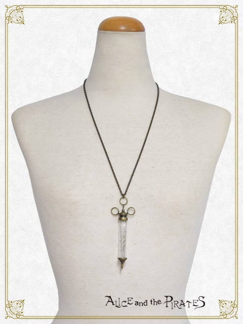Heart-filled Syringe Necklace by Alice and the Pirates