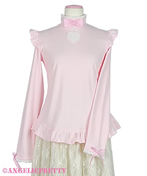 Lovely Heart Turtleneck Cutsew by Angelic Pretty