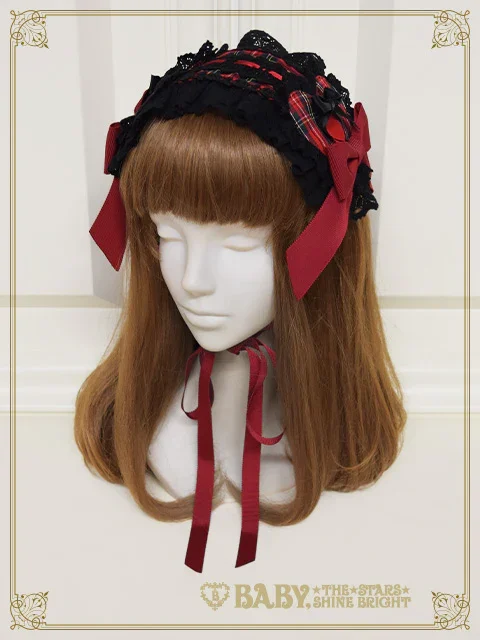 Sweet Wing Tartan Check Headdress by Baby, the Stars Shine Bright