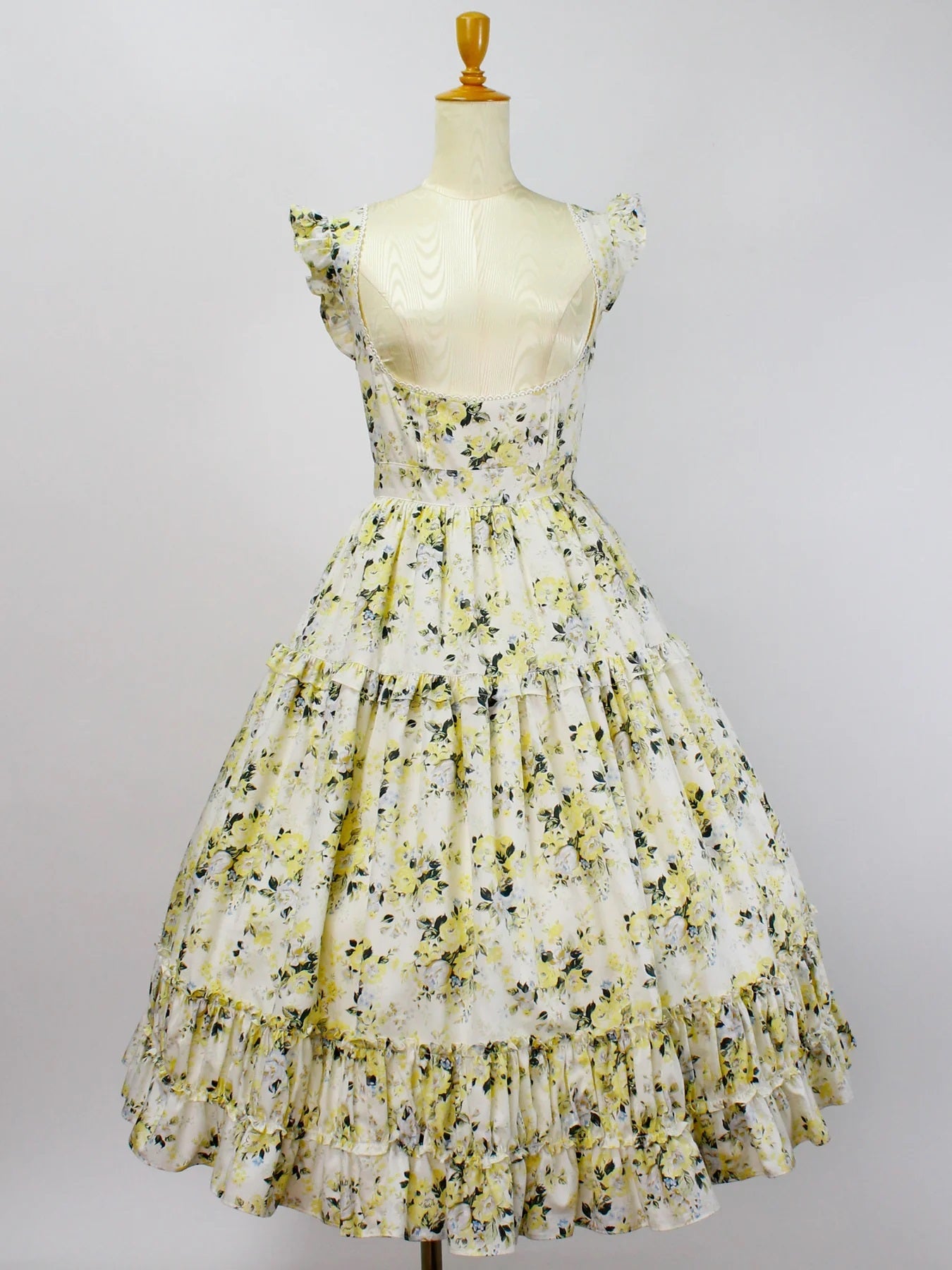 Rococo Bouquet Frill Apron JSK (2024) by Victorian Maiden