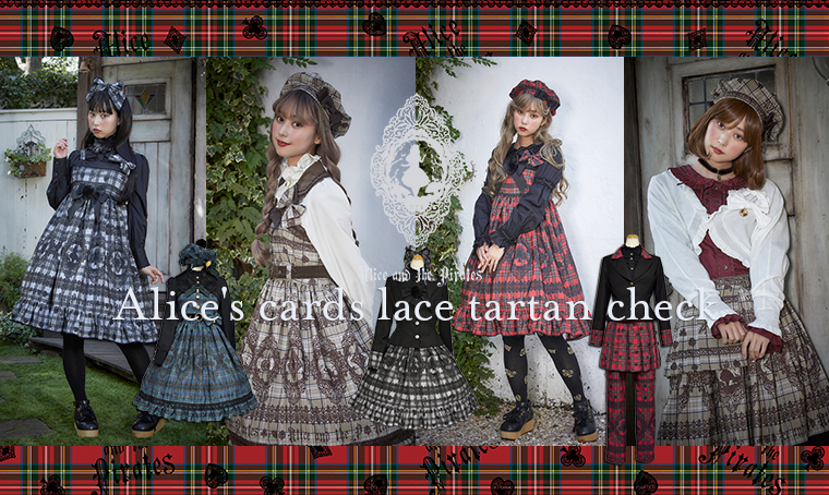 Alice's Cards Lace Tartan Check Pleated Skirt by Alice and the Pirates