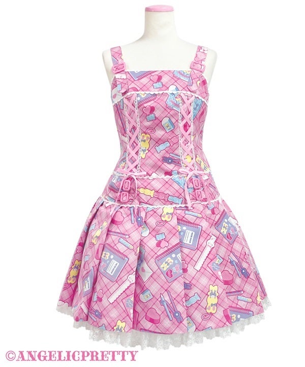 angelicpretty Fancy Stationeryスカート Fancy Stationery Low Waist JSK by Angelic Pretty