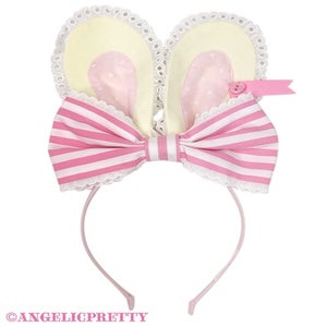 Lyrical Bunny Stripe Diner OP Set by Angelic Pretty