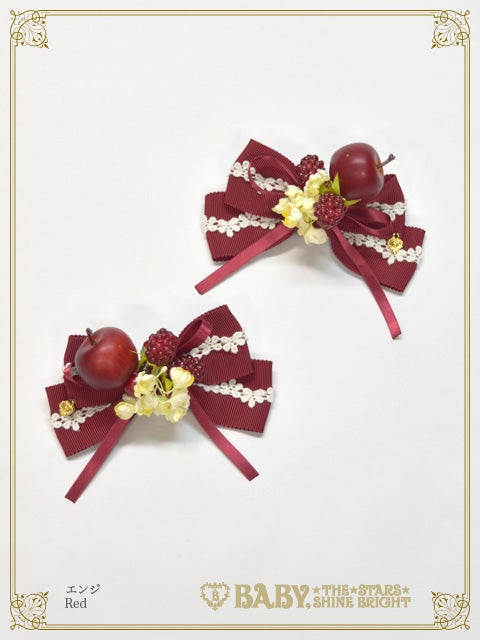 Apple Forest Ribbon Clip by Baby, the Stars Shine Bright