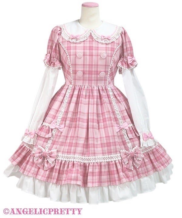 Sugary Tartan Check OP by Angelic Pretty
