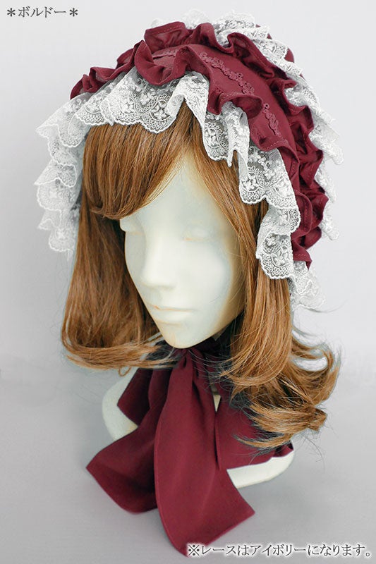 Relax Lacy Bonnet by Victorian Maiden