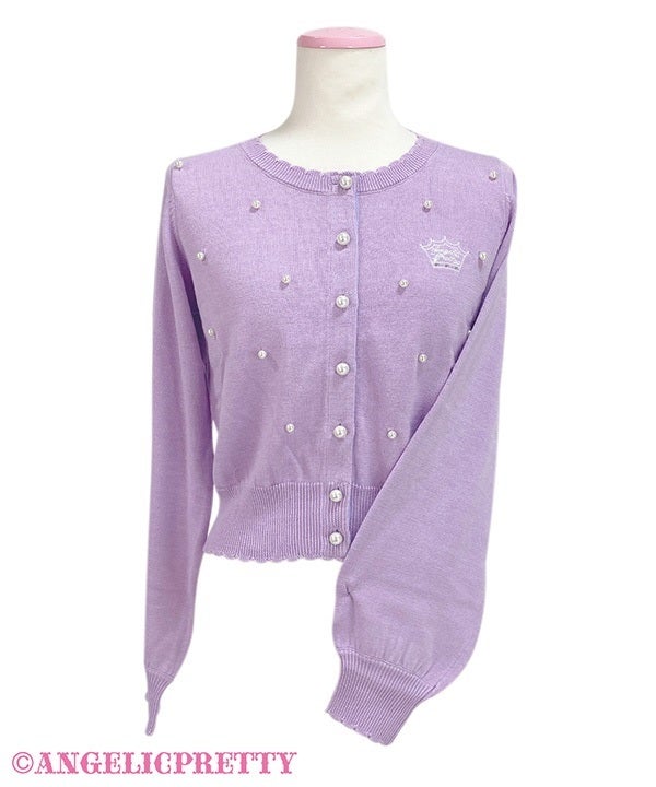 Dressy Pearl Knit Cardigan by Angelic Pretty
