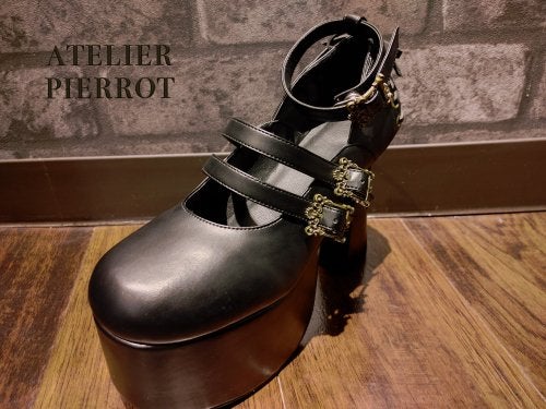 Antique Gold Frame Pumps by Atelier Pierrot