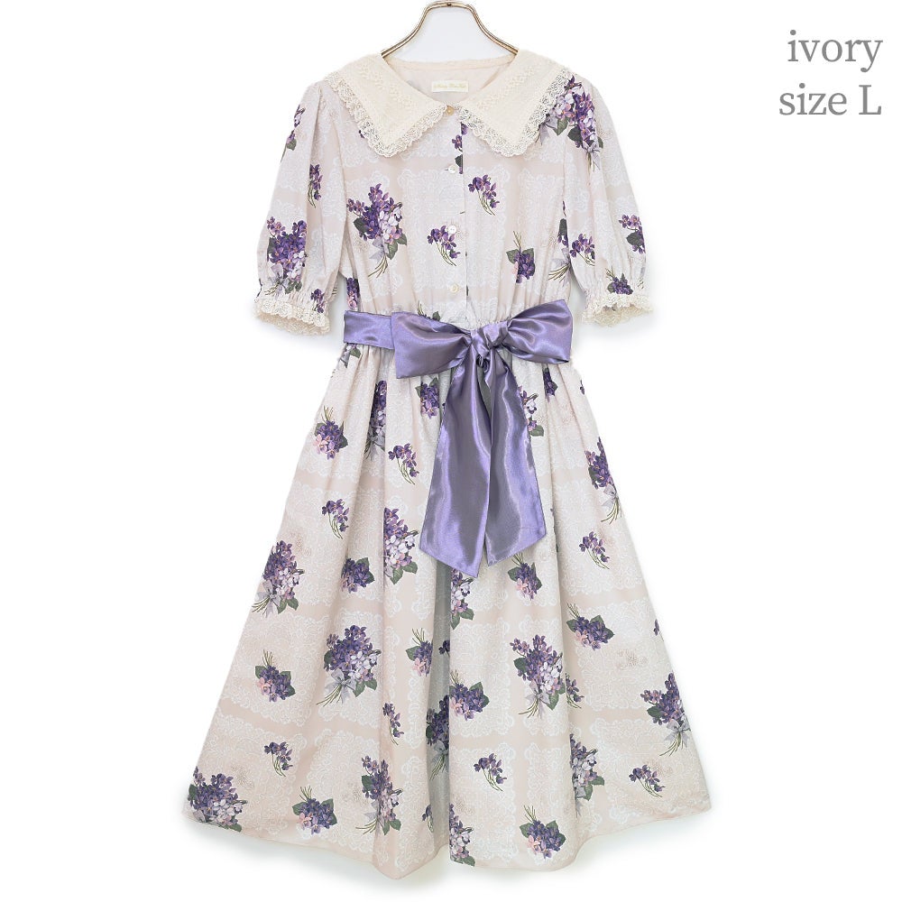Violet Lace Square Collar OP (2025) by Melody BasKet