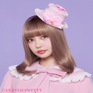 Airy Heart Gift Ribbon Mini Hat by Angelic Pretty