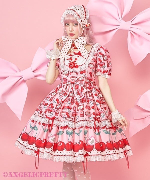 AngelicPretty Cherry Jam Labelワンピース Cherry Jam Label OP by Angelic Pretty