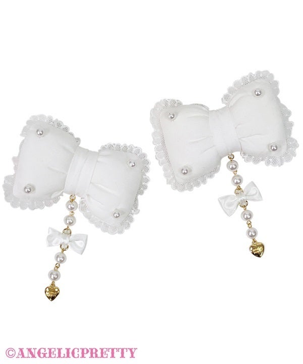 Dreamy Pukupuku Bow Clip Set by Angelic Pretty
