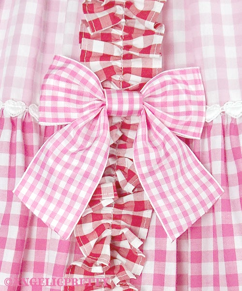Gingham Color Scheme Shoulder Ribbon JSK (2021 2nd Release) by