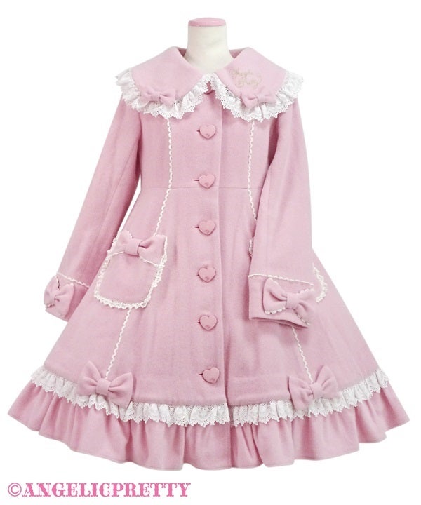 Collar Logo Embroidery Sweet Coat by Angelic Pretty