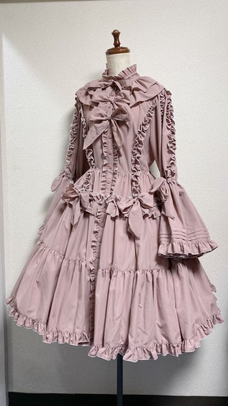 Standing Collar Princess OP (Pico Lace Frill) by Physical Drop