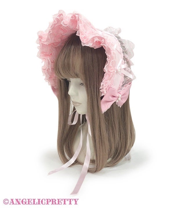 Lace-Up Angelic Princess Half Bonnet (2025) by Angelic Pretty
