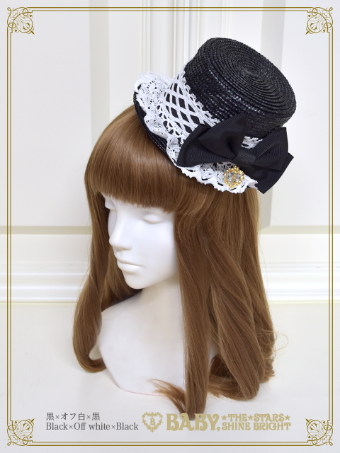 BABY, THE STARS SHINE BRIGHT ミニ麦わら帽子 My Sweet Baby Straw Mini Hat by Baby, the Stars Shine Bright