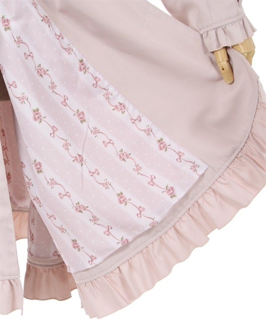 Kawaii - Girly Ribbon Trench Coat by Axes Femme