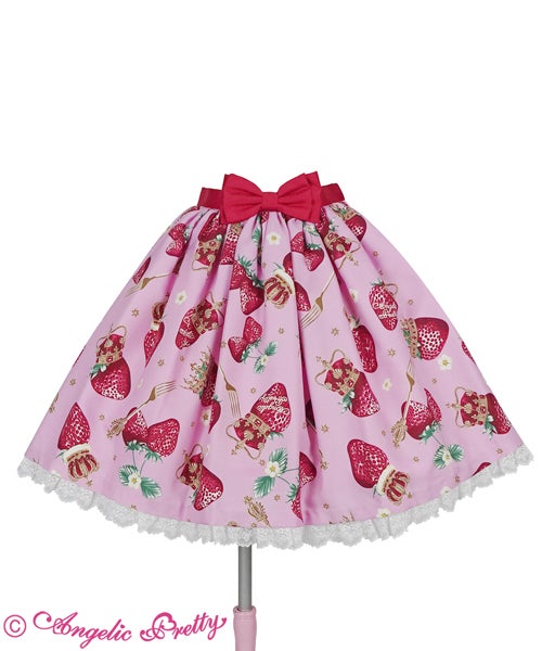 Royal Crown Berry Skirt by Angelic Pretty