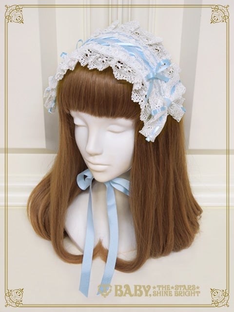 Lace & Ribbon Spindle Headdress (sateen) by Baby, the Stars Shine