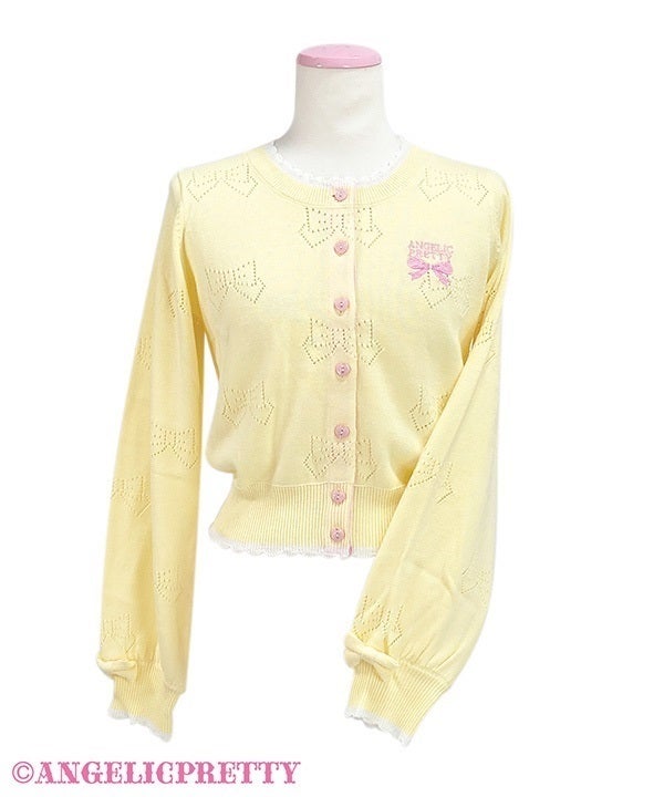 Ribbon Openwork Cardigan by Angelic Pretty