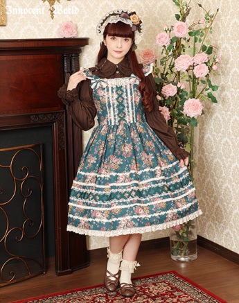 Rose and Strawberry Cross Ribbon JSK by Innocent World