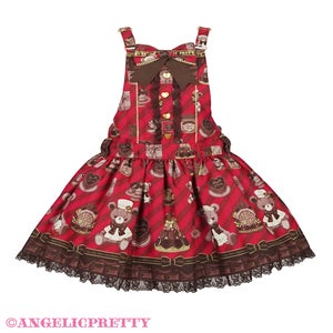 Bear's Chocolaterie Salopette by Angelic Pretty