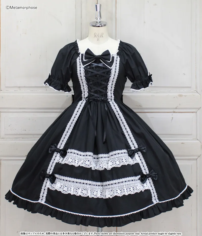 Dress Up Ladder Lace Ribbon OP by Metamorphose Temps de Fille
