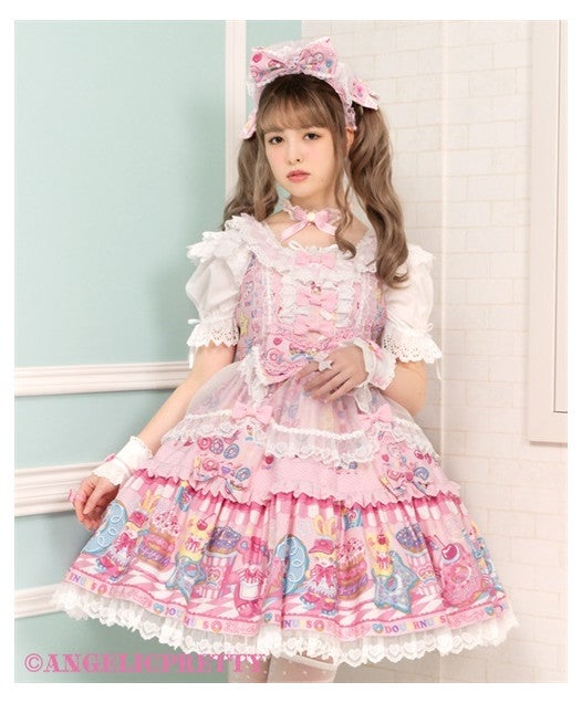Toy's Donut Diner Apron Dress Set by Angelic Pretty