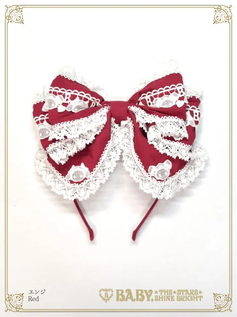 Kumya's Heart Sugar Decoration Head Bow by Baby, the Stars Shine