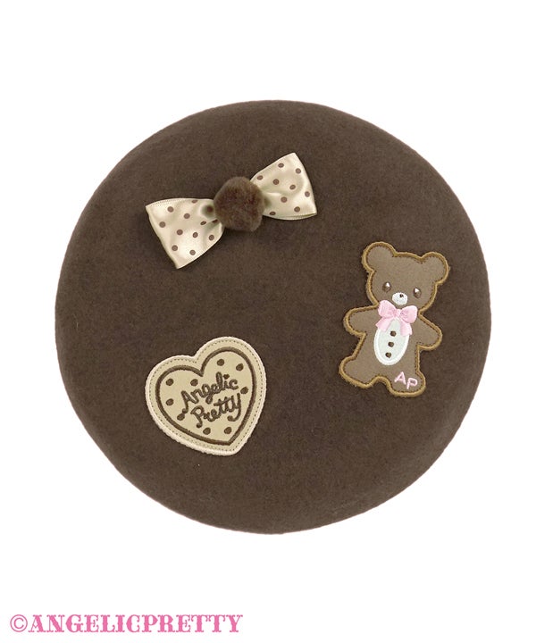 Nakayoshi Ginger Cookie Beret by Angelic Pretty