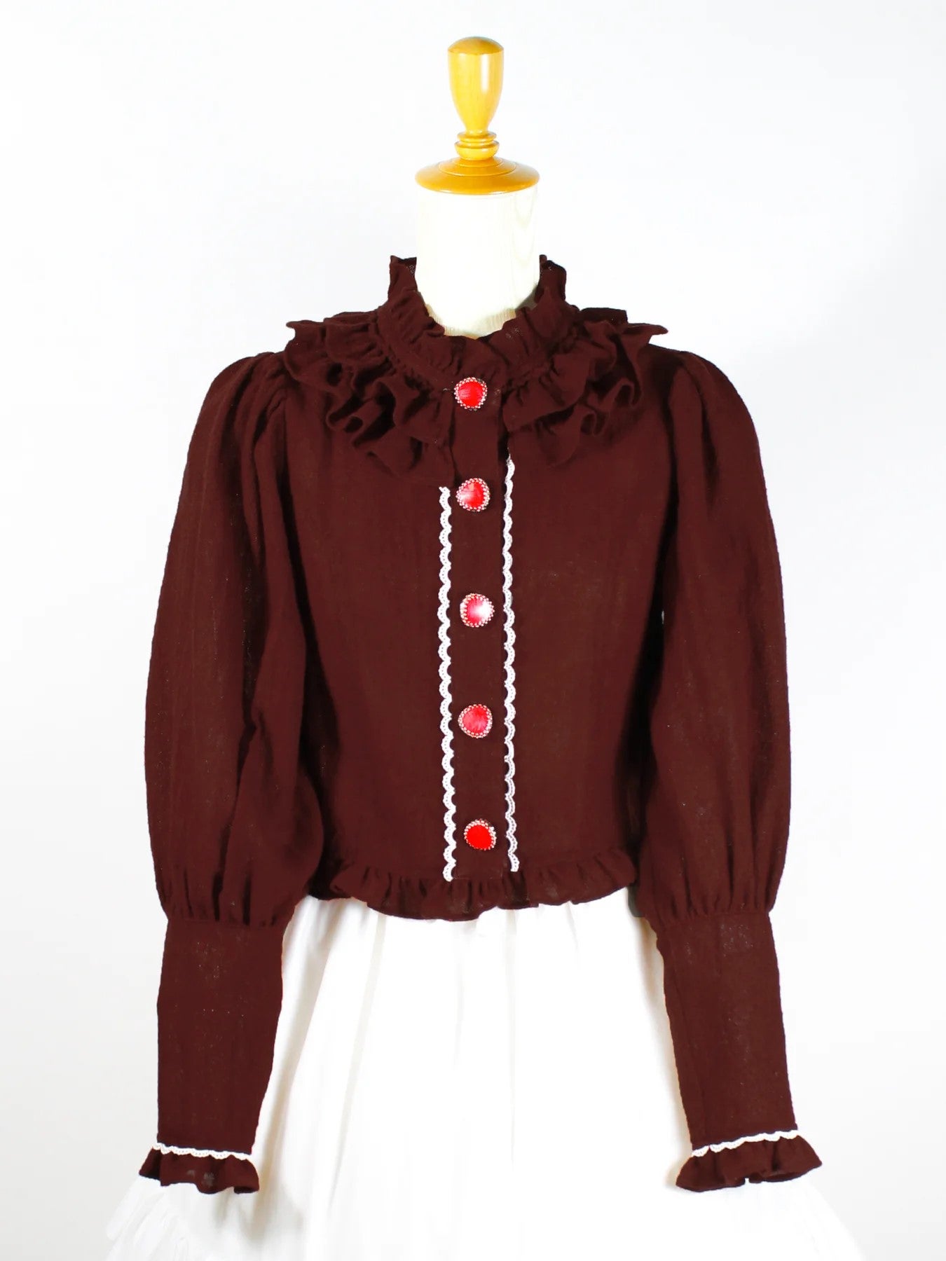Victorian maiden ヴィクトリアンメイデン カーディガン ブラウン CANDY Button Cardigan by Victorian Maiden
