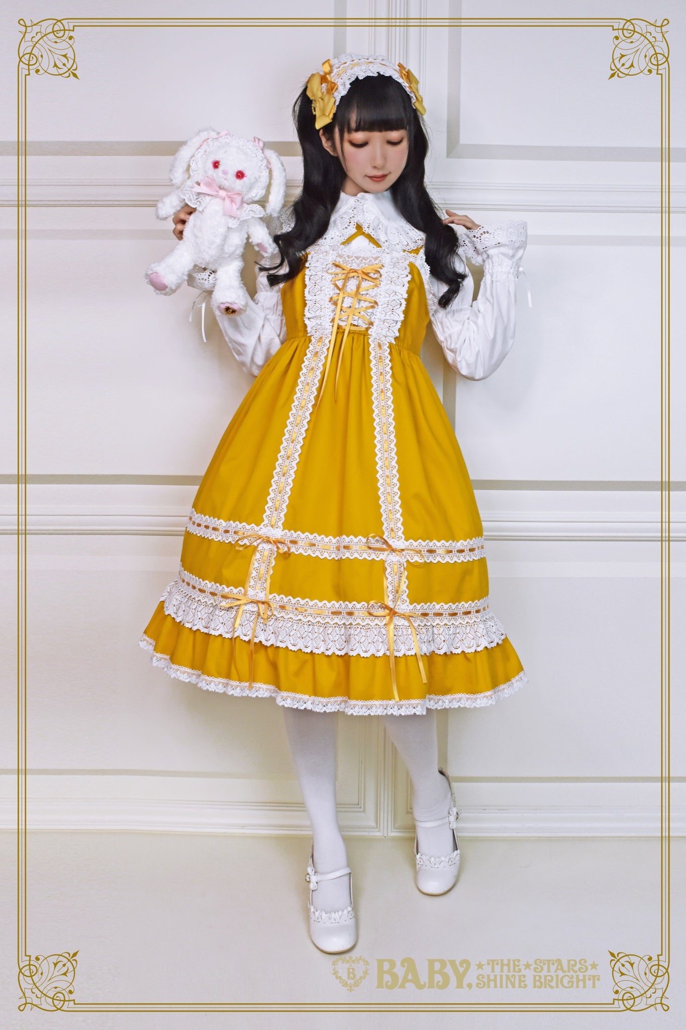 Babydoll JSK and Princess Drop Headdress Set by Baby, the Stars