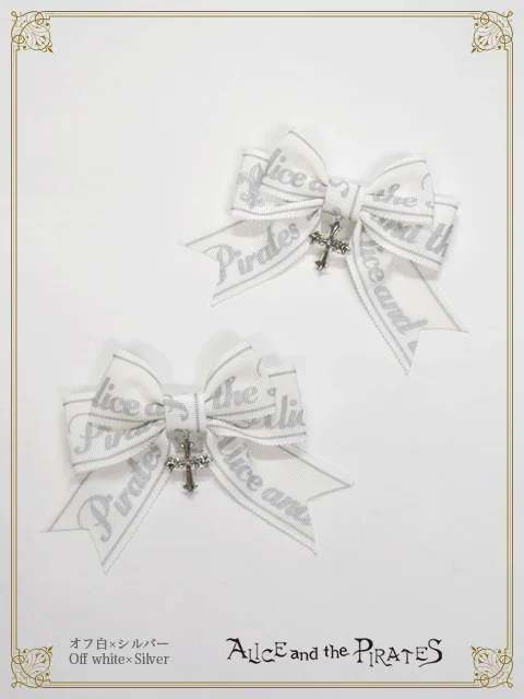 A/P Cross Ribbon Clips by Alice and the Pirates