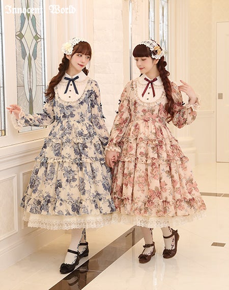 Rose Chiffon Round Collar OP by Innocent World