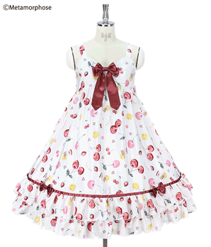 ワンピース floating heart cherry JSK Floating Heart Cherry Babydoll JSK by Metamorphose Temps de Fille
