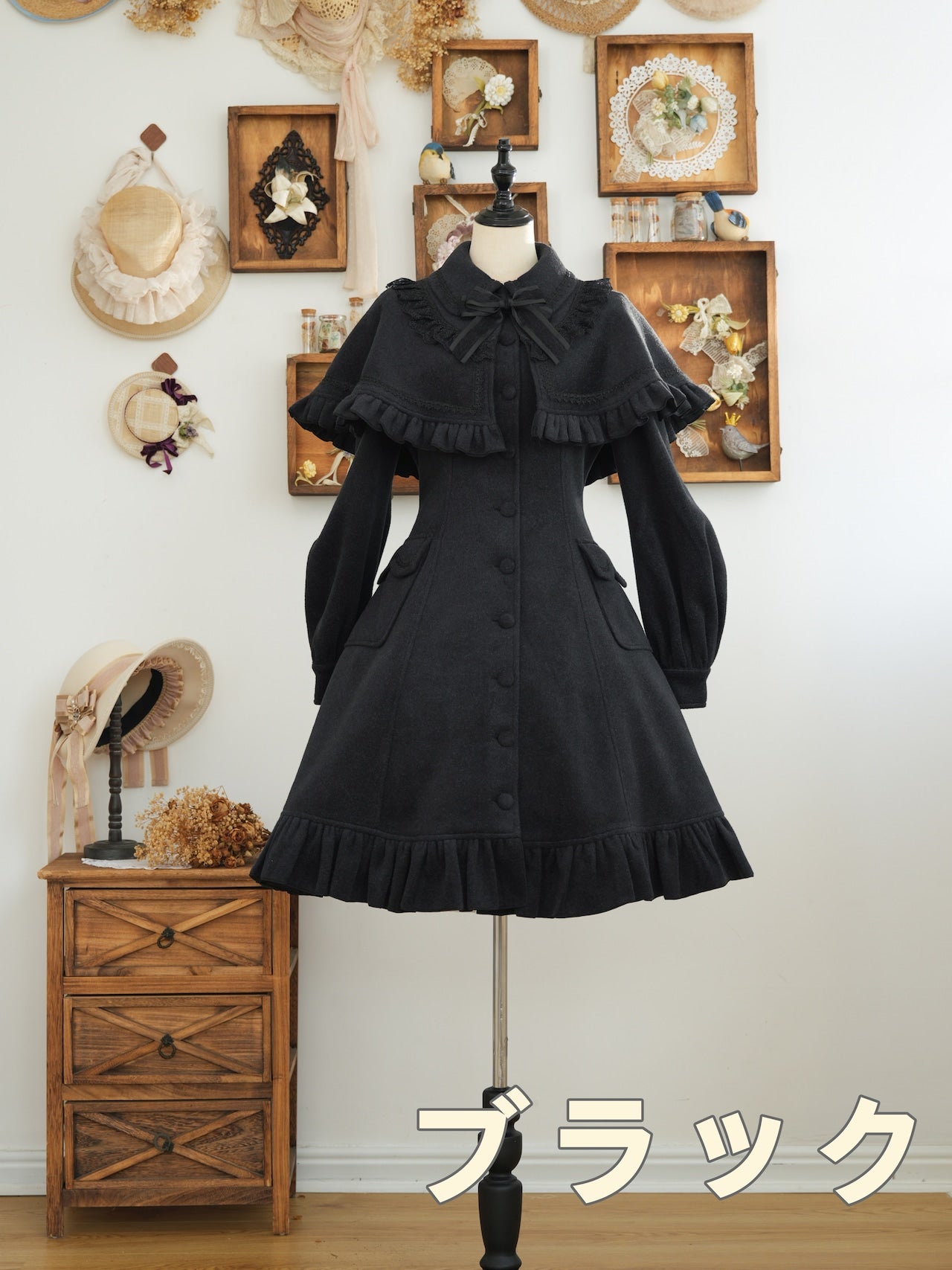 Hoshibako Works ~ Icing Frill Princess Coat with Cape by Indie Brand